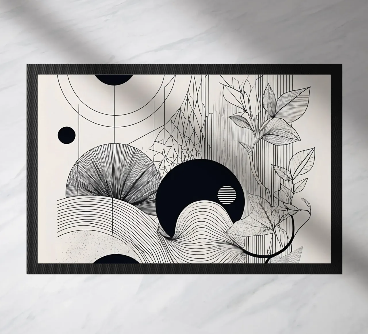 Geometric Harmony doormat by Artistic-shop