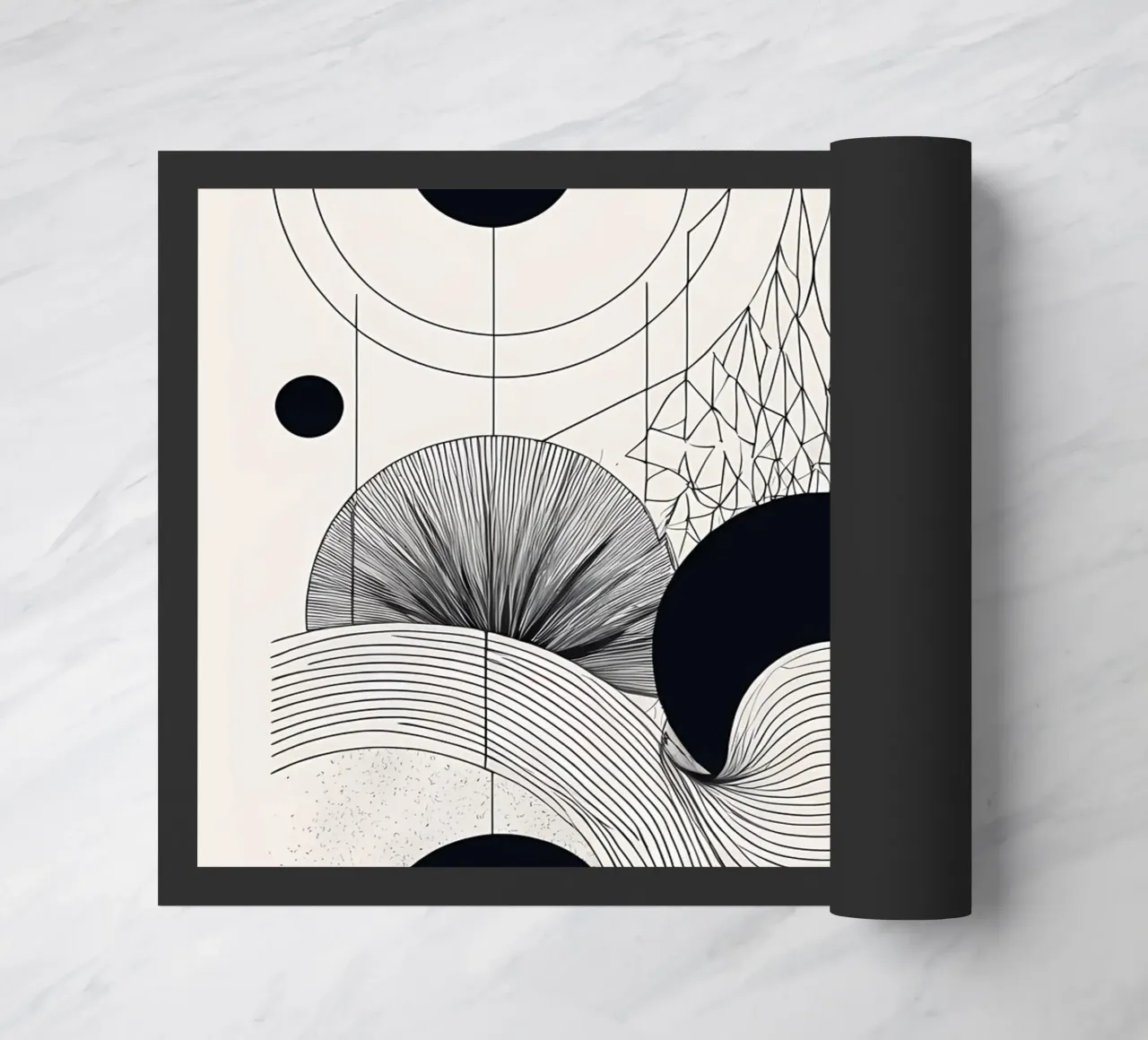 Geometric Harmony doormat by Artistic-shop