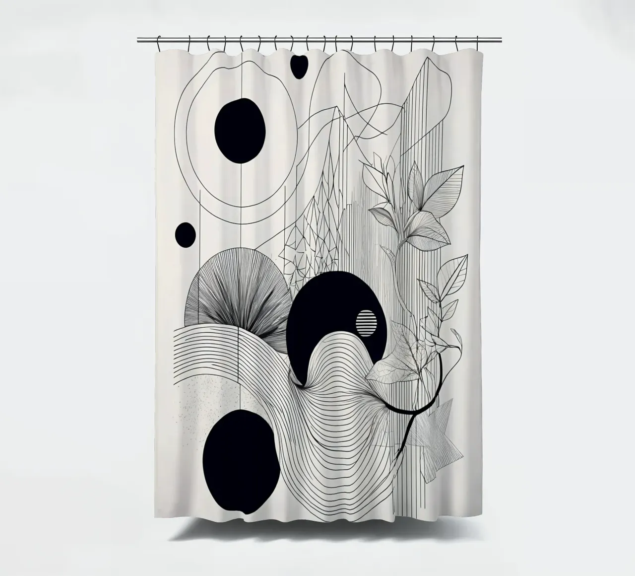 Armonia geometrica tenda da doccia da Artistic-shop
