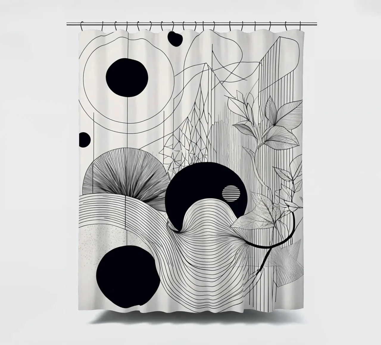Armonia geometrica tenda da doccia da Artistic-shop