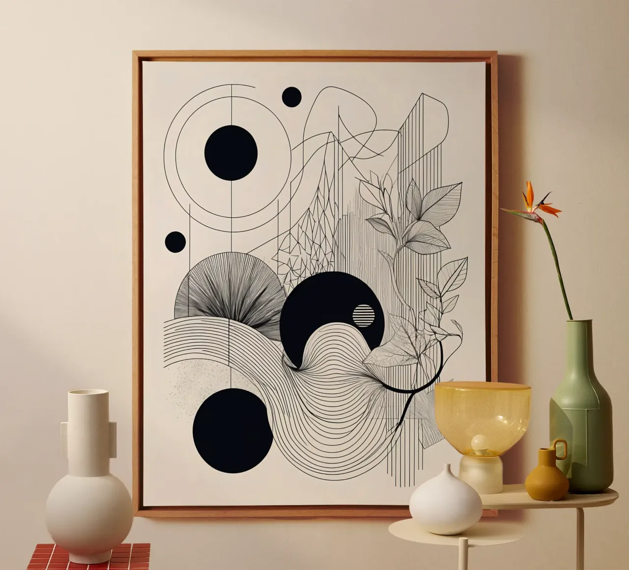Geometric Harmony canvas by Artistic-shop