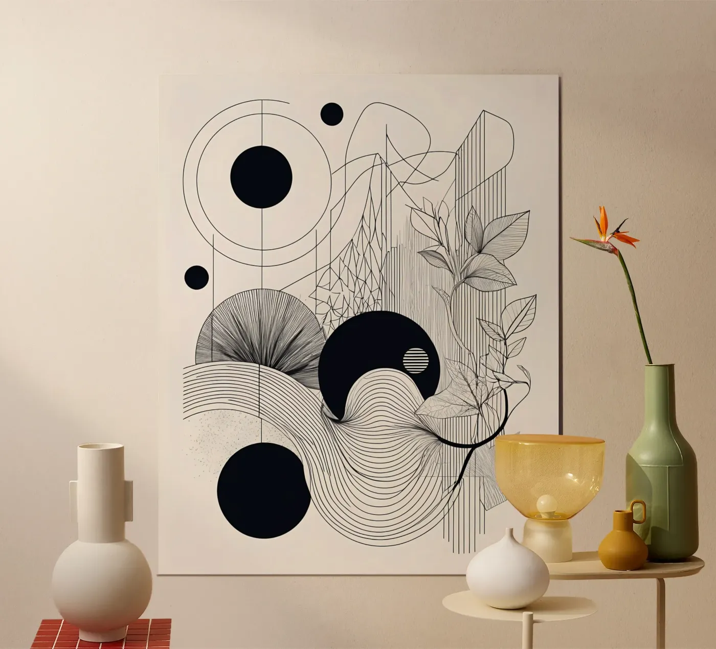 Geometric Harmony poster by Artistic-shop
