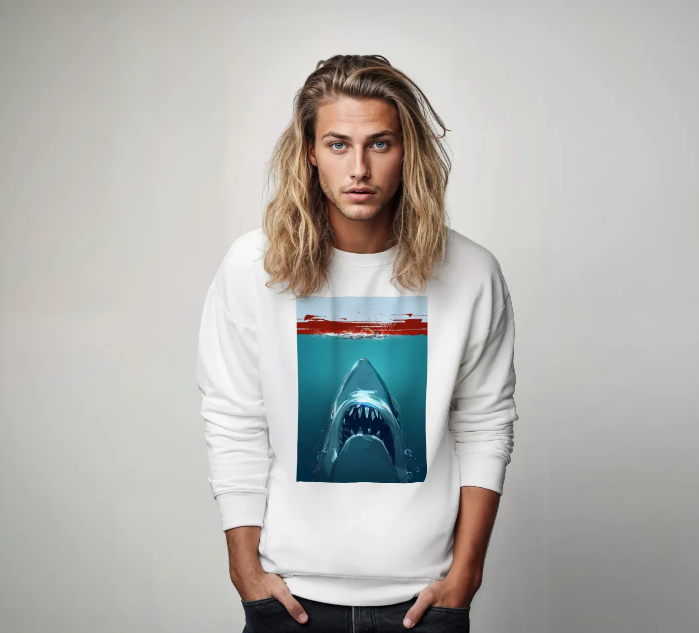Jaws felpa da Nabakumovart II