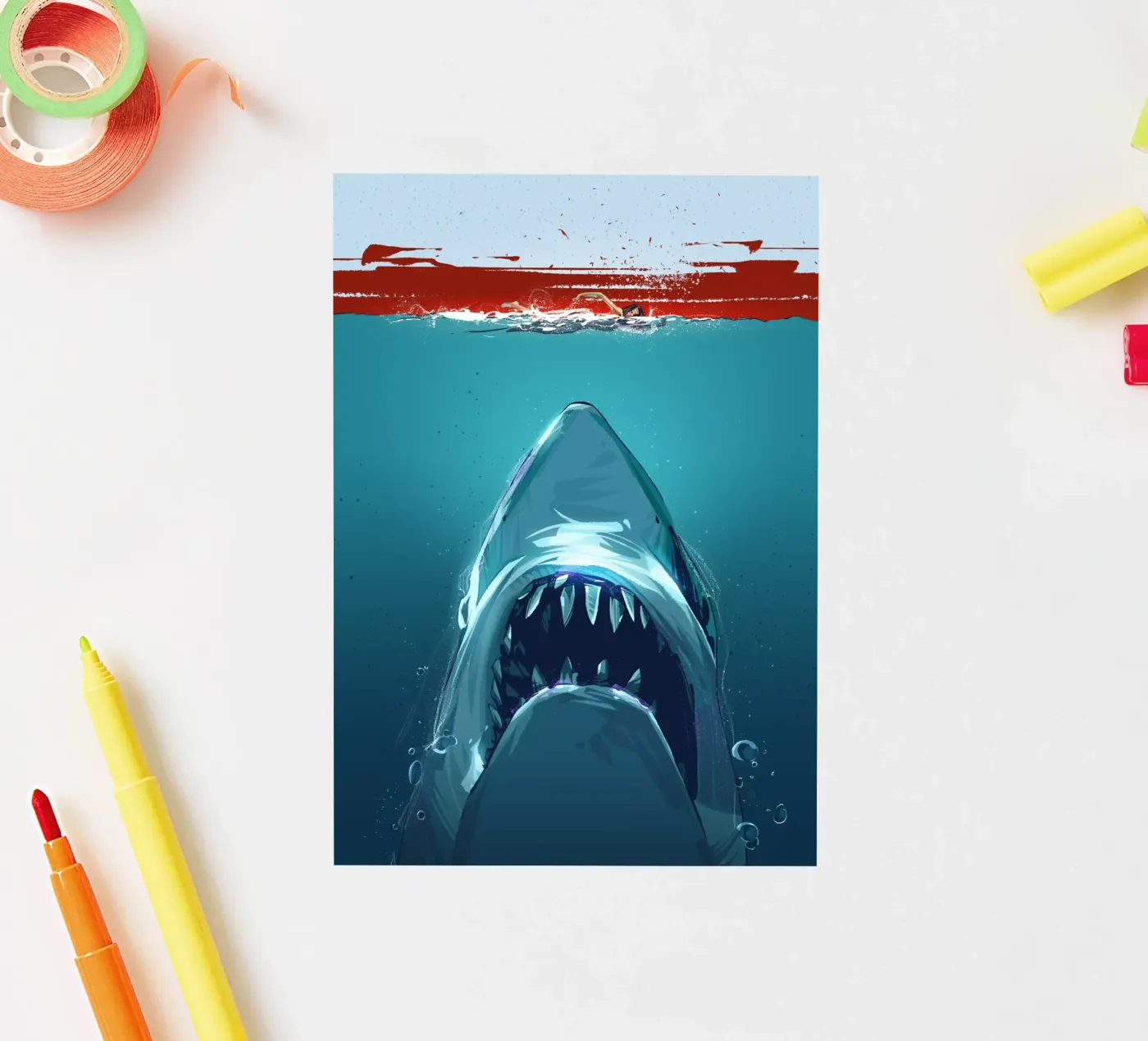Jaws sticker van nabakumov