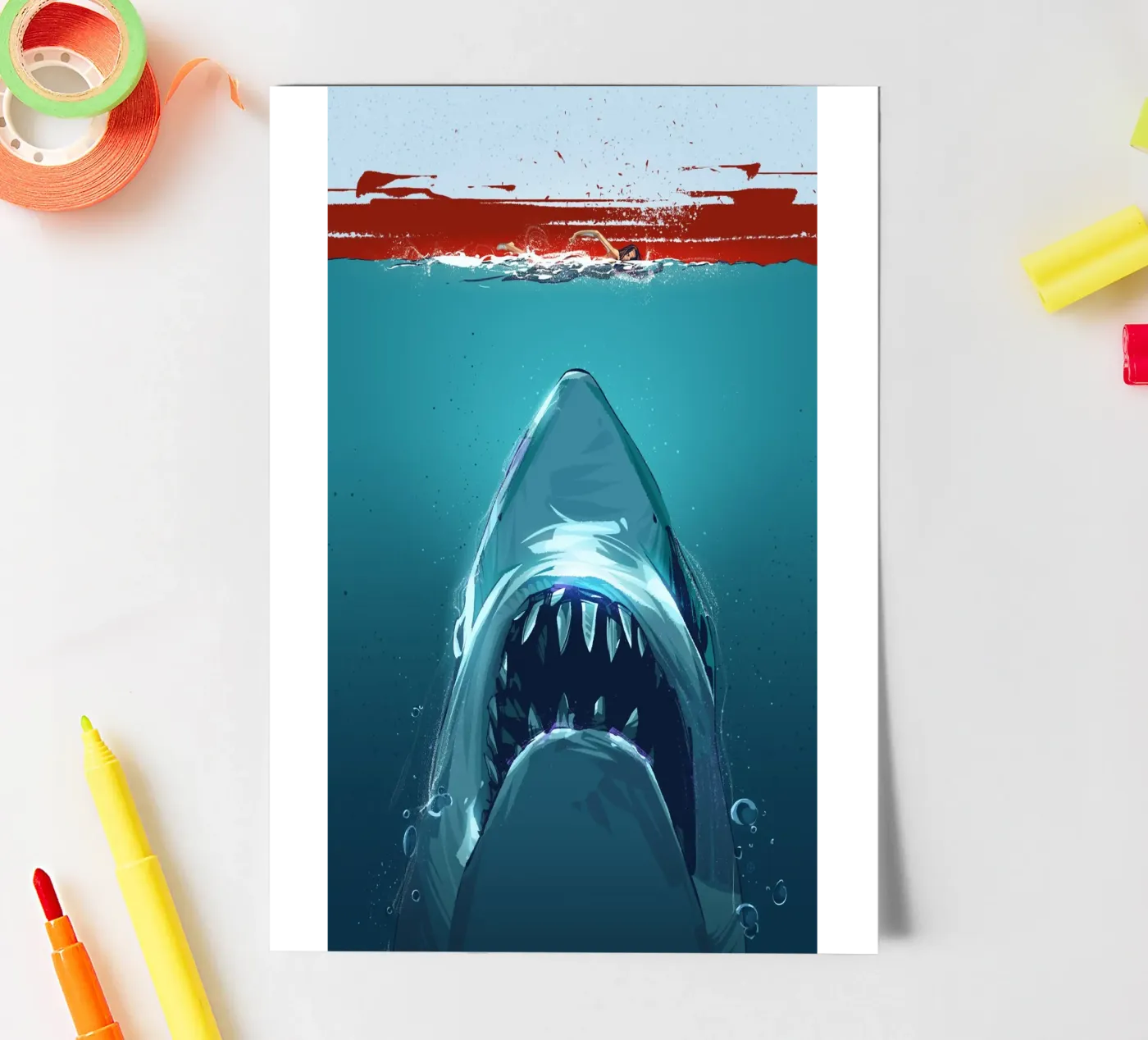 Jaws sticker sheet by nabakumov