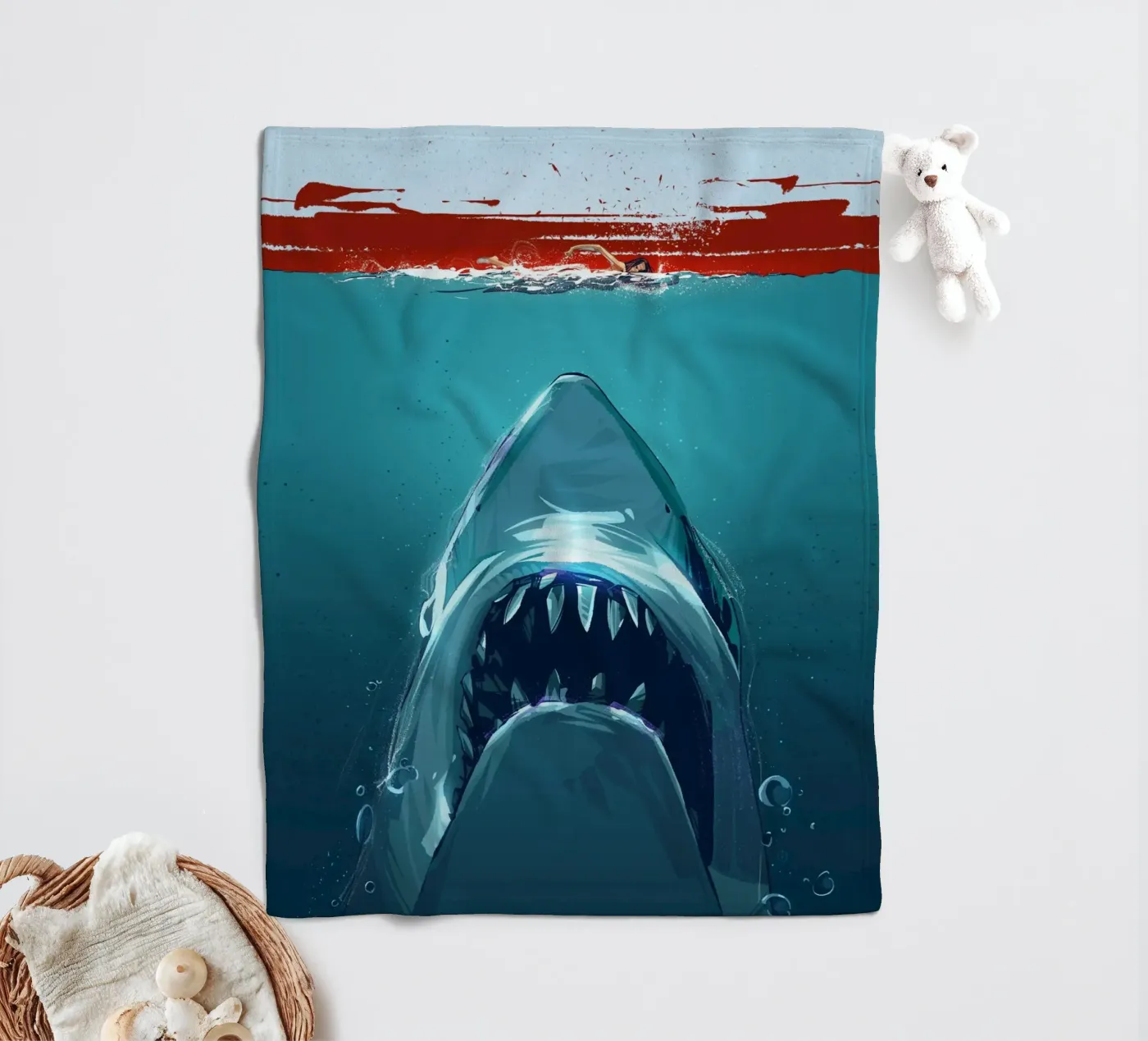 Jaws Fleecedecke von nabakumov