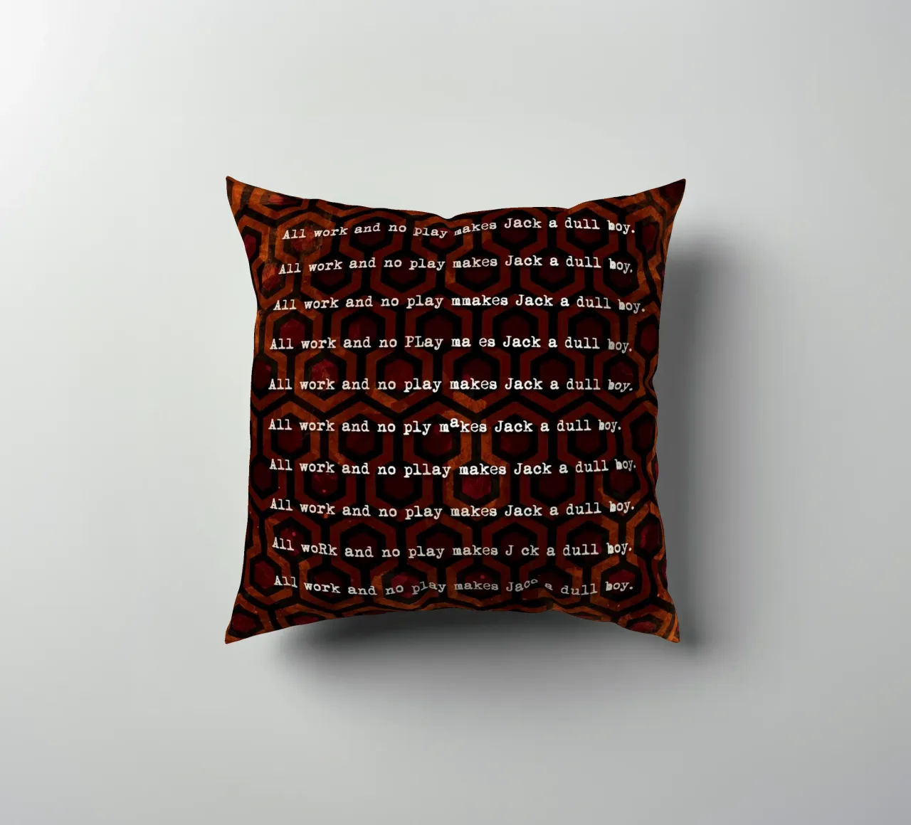 Jack's Typewriter cuscino da nabakumov