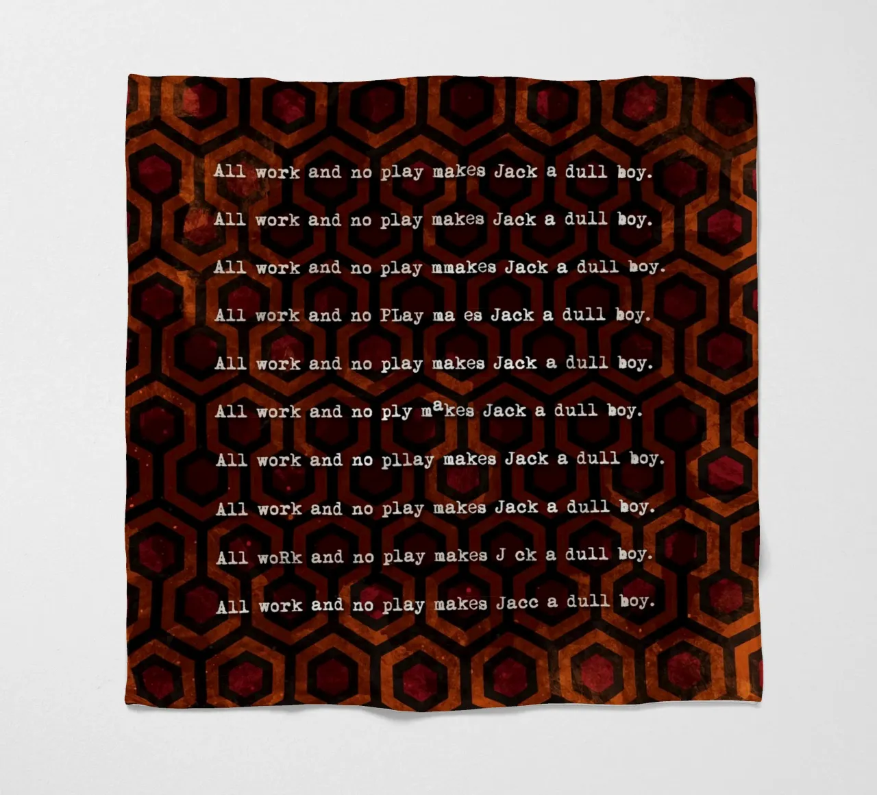 Jack's Typewriter fleecedeken van nabakumov