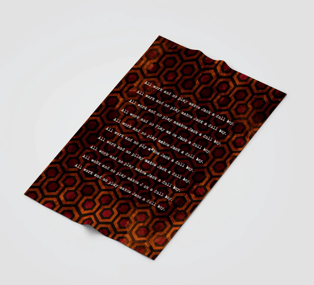 Jack's Typewriter fleecedeken van nabakumov