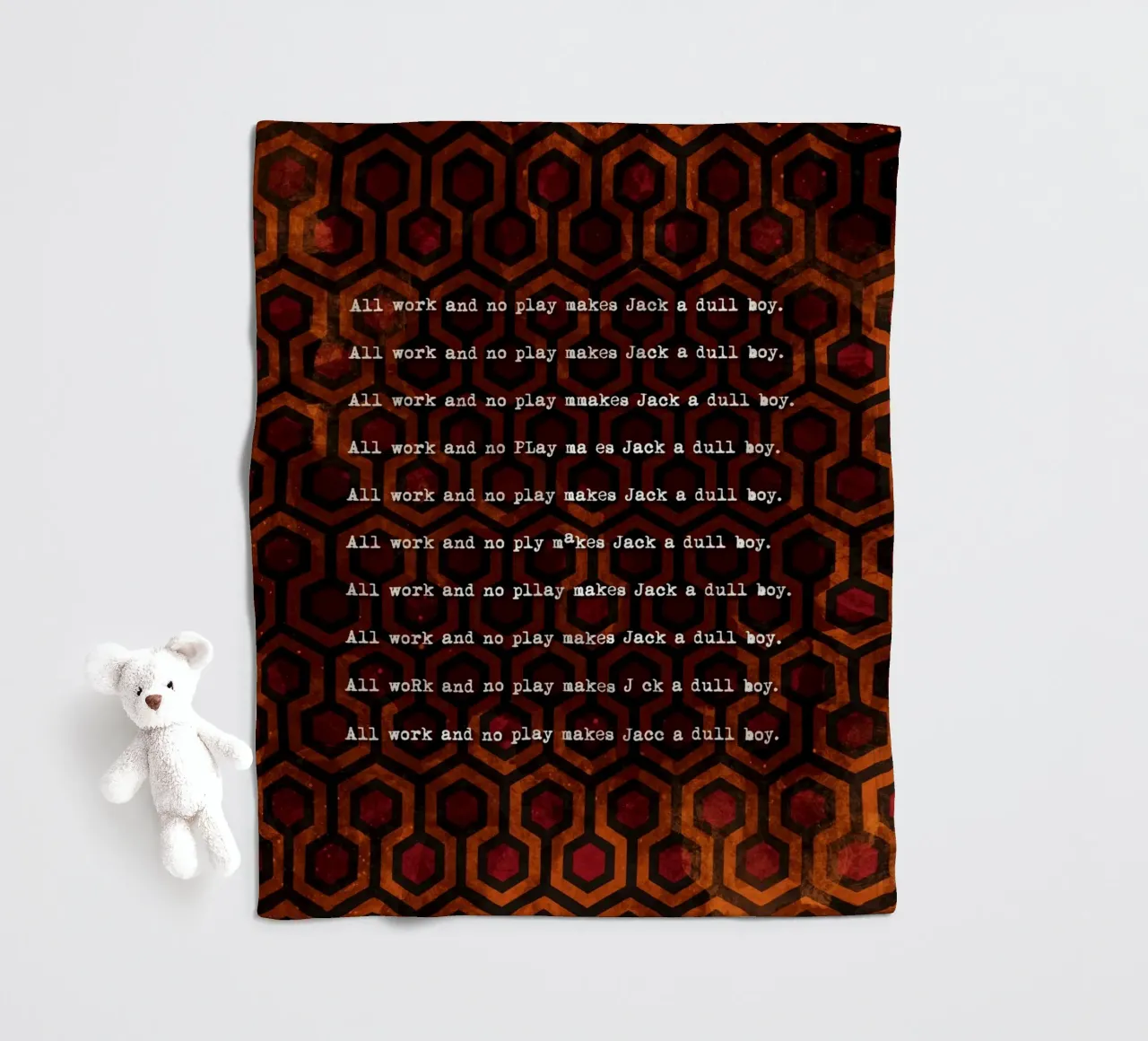 Jack's Typewriter fleecedeken van nabakumov