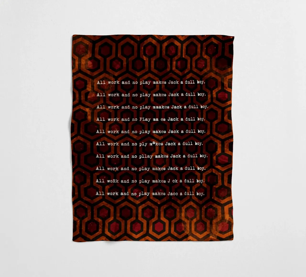 Jack's Typewriter fleecedeken van nabakumov