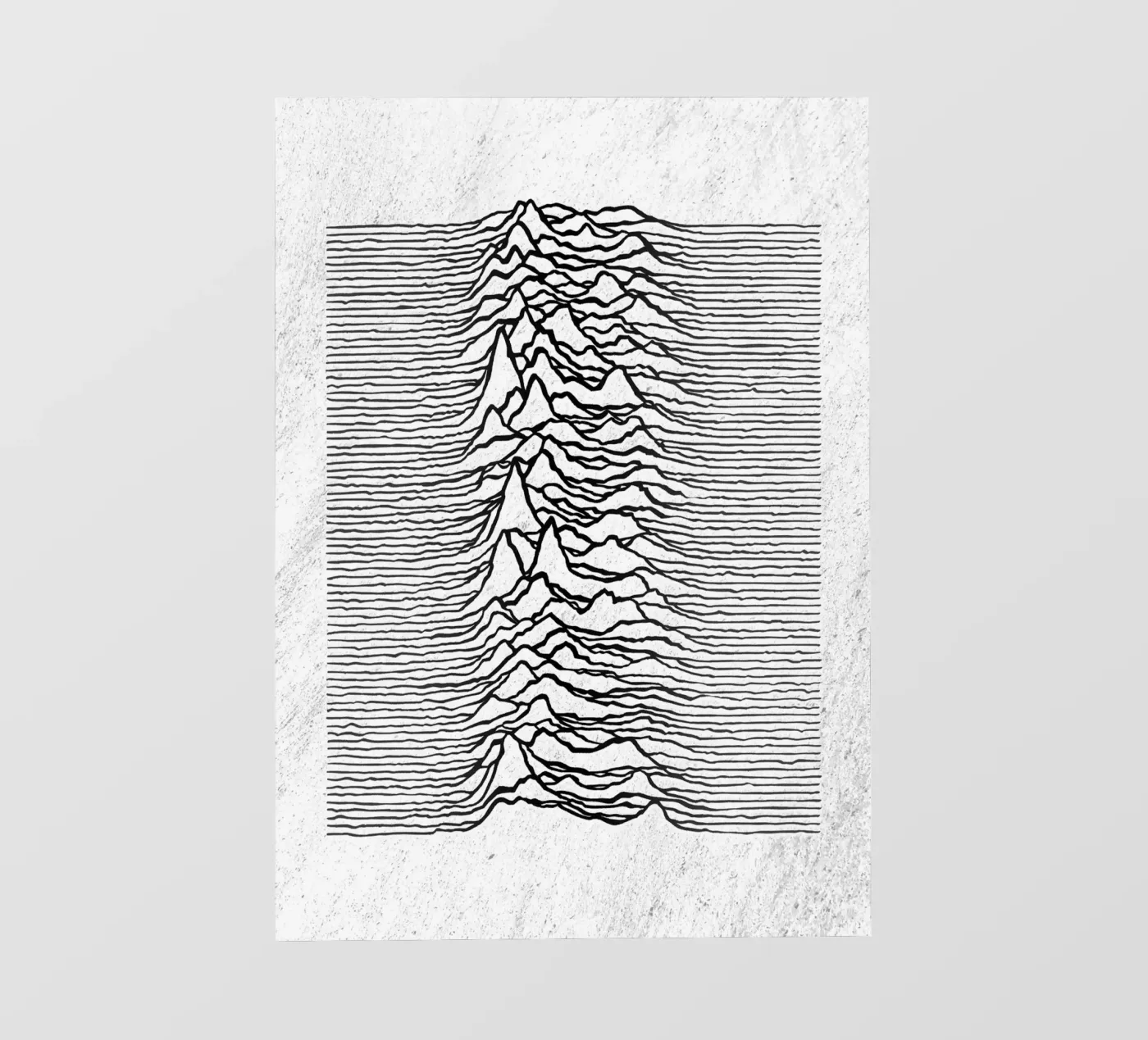 Unknown Pleasures fotobehang van nabakumov