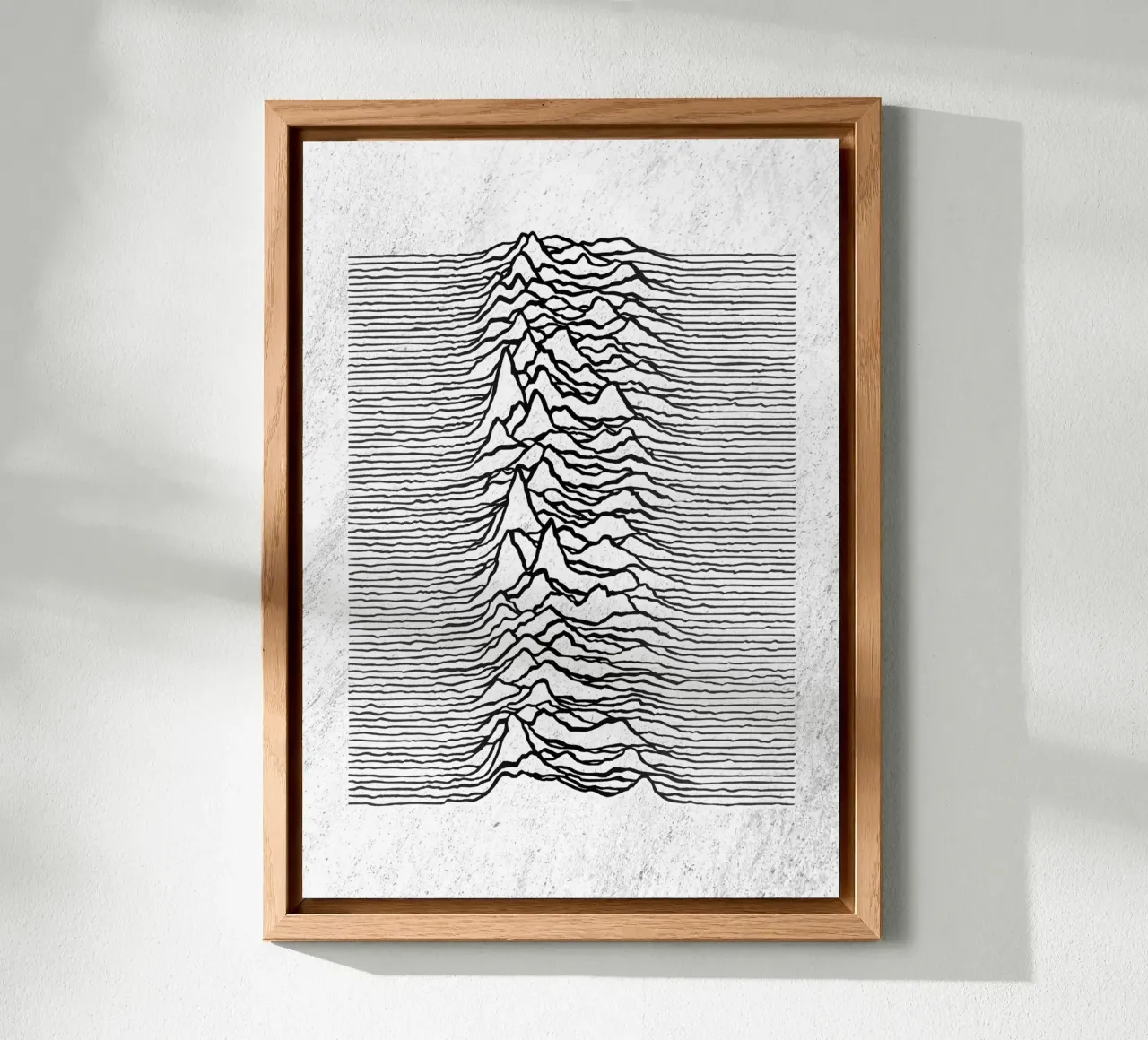 Unknown Pleasures alluminio dibond da nabakumov