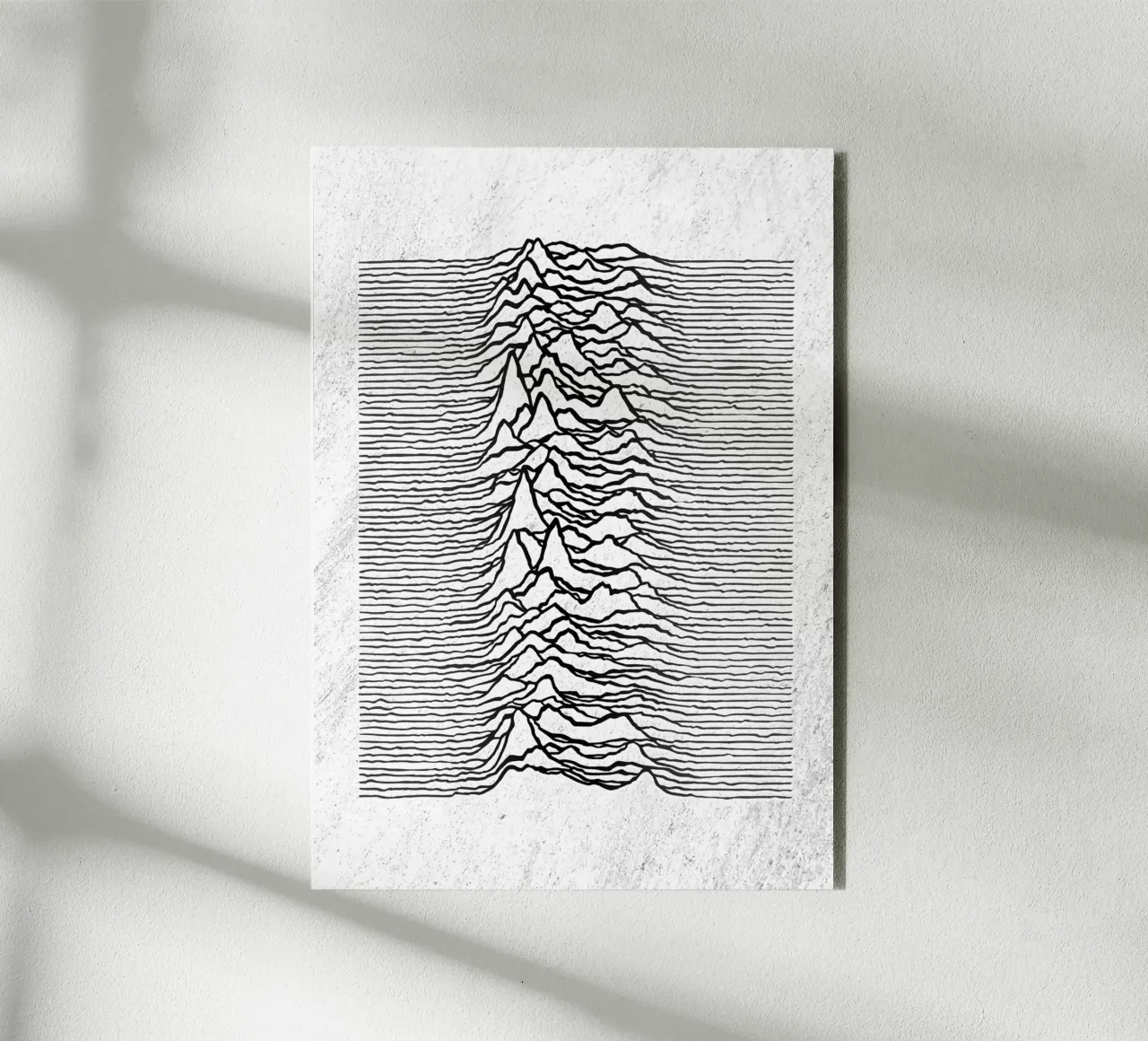 Unknown Pleasures alluminio dibond da nabakumov