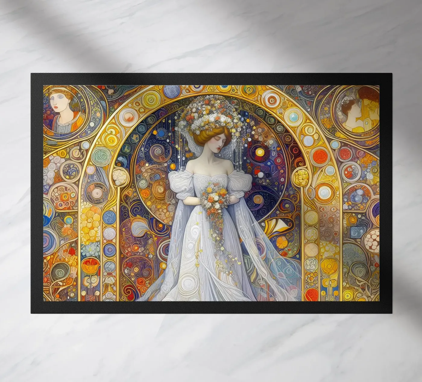 The bride doormat by Art-Nouveau-Dsg