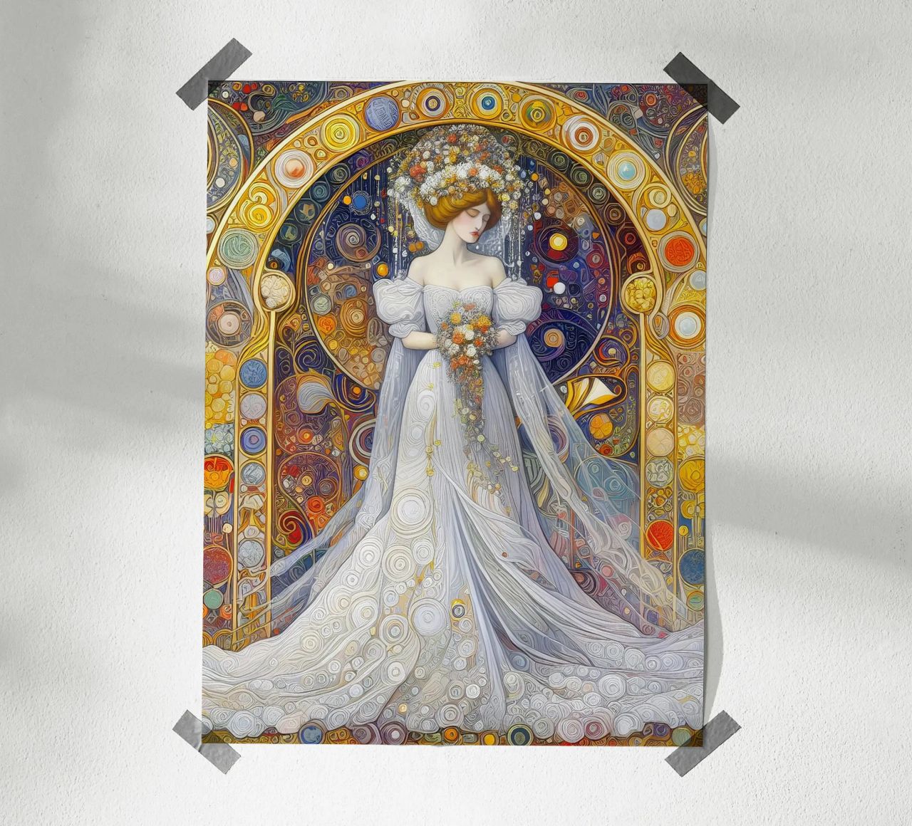 The bride poster by Art-Nouveau-Dsg