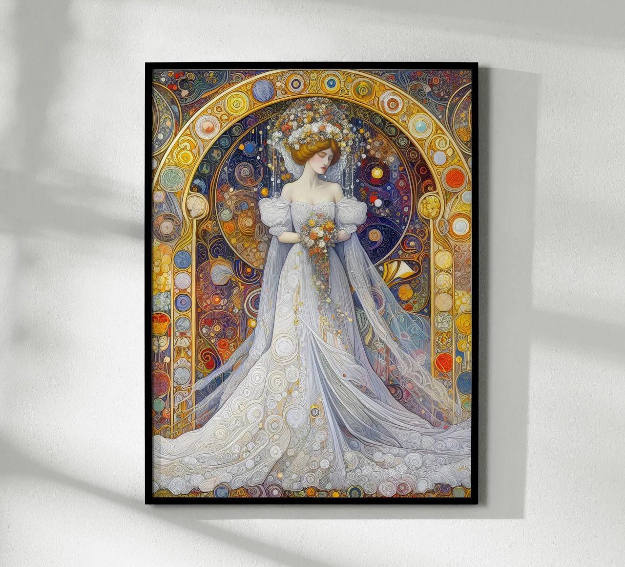 The bride poster by Art-Nouveau-Dsg