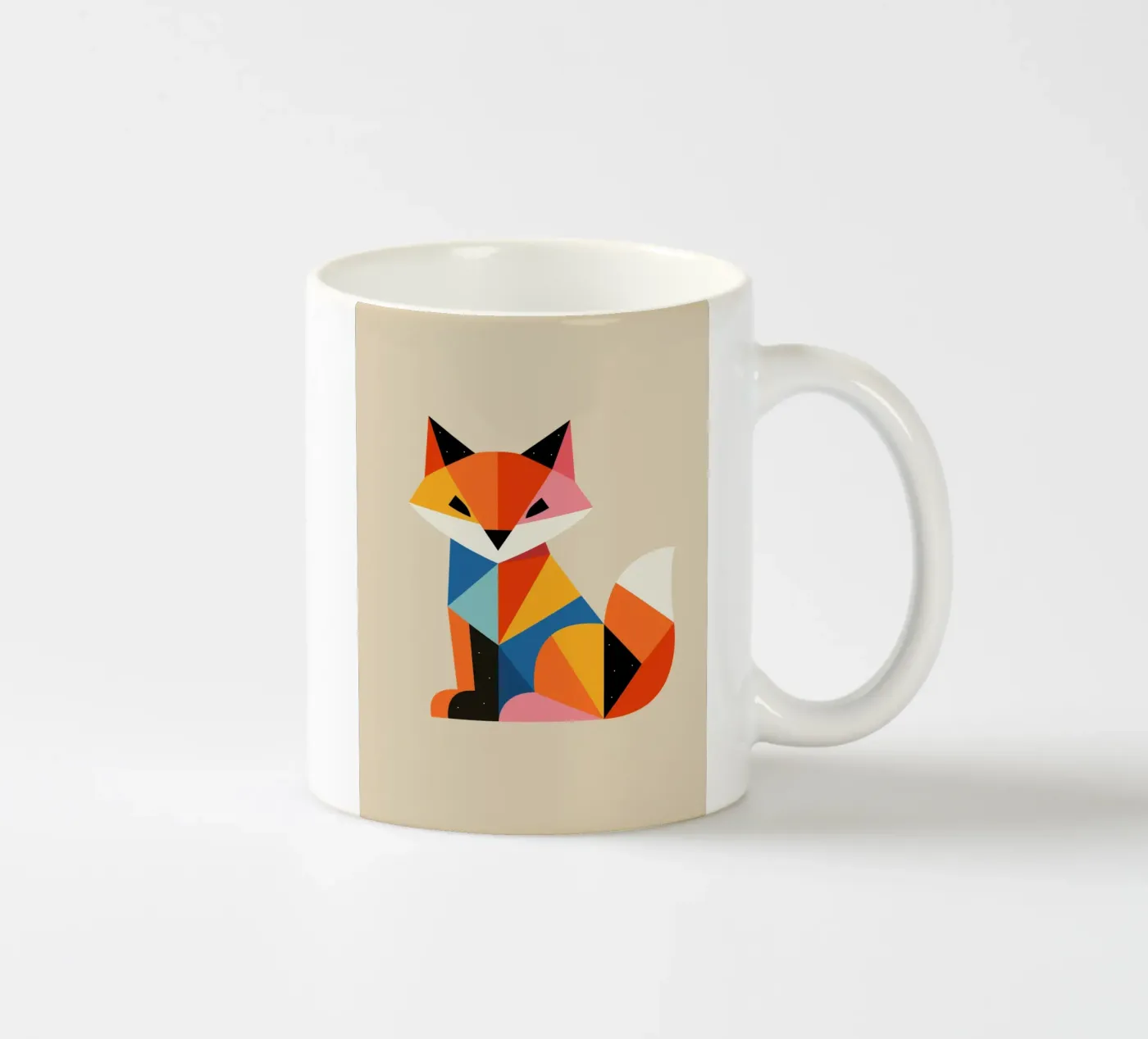 Fox Prisms ceramic mug by Andy Westface
