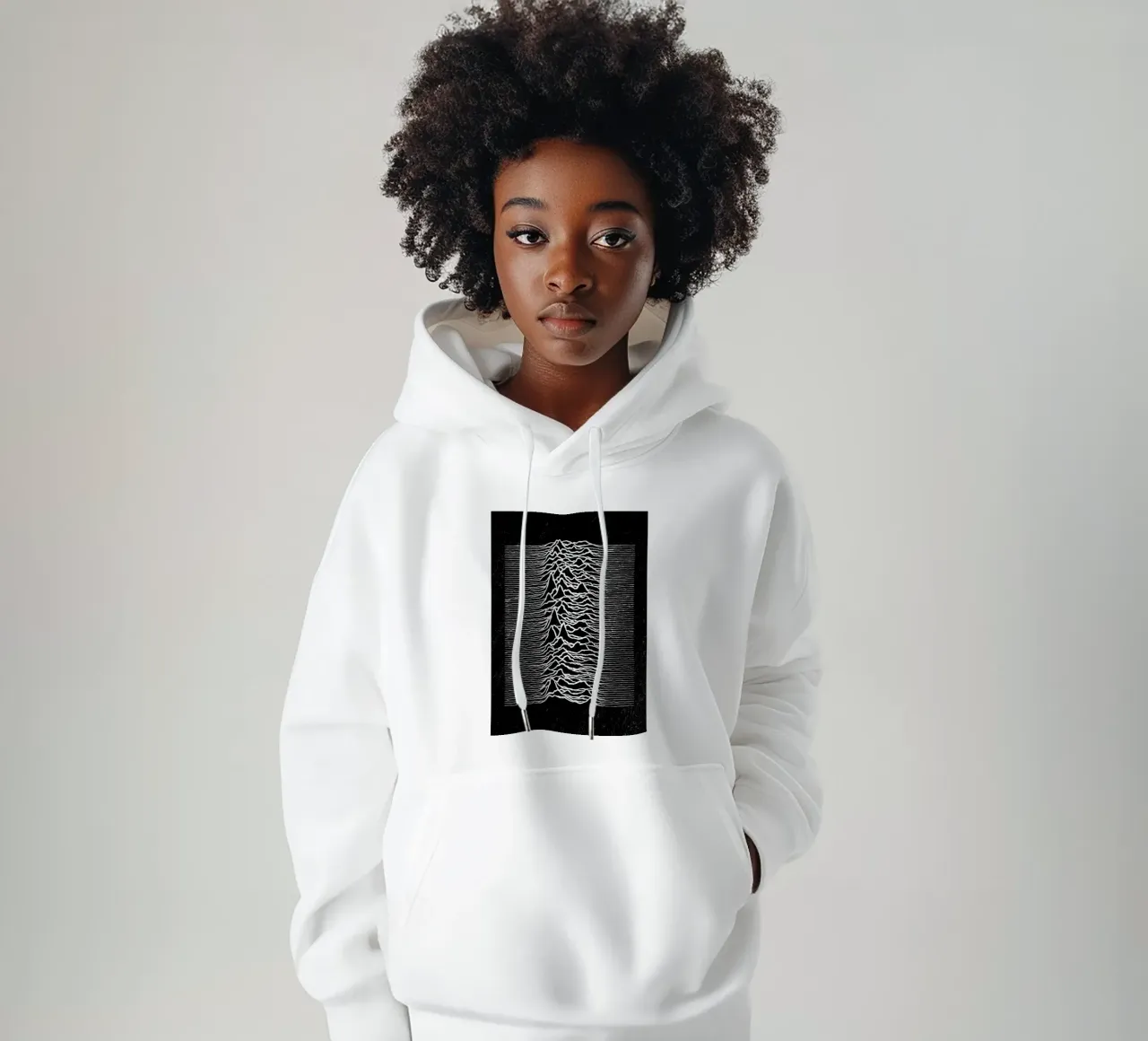 Unknown Pleasures felpa con cappuccio da nabakumov