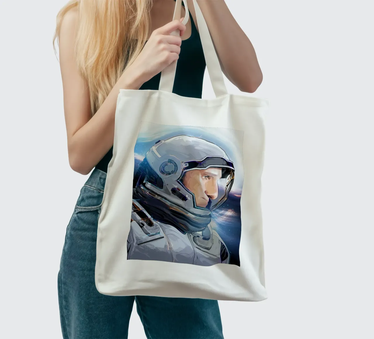 Interstellar Astronaut borsa in juta da nabakumov