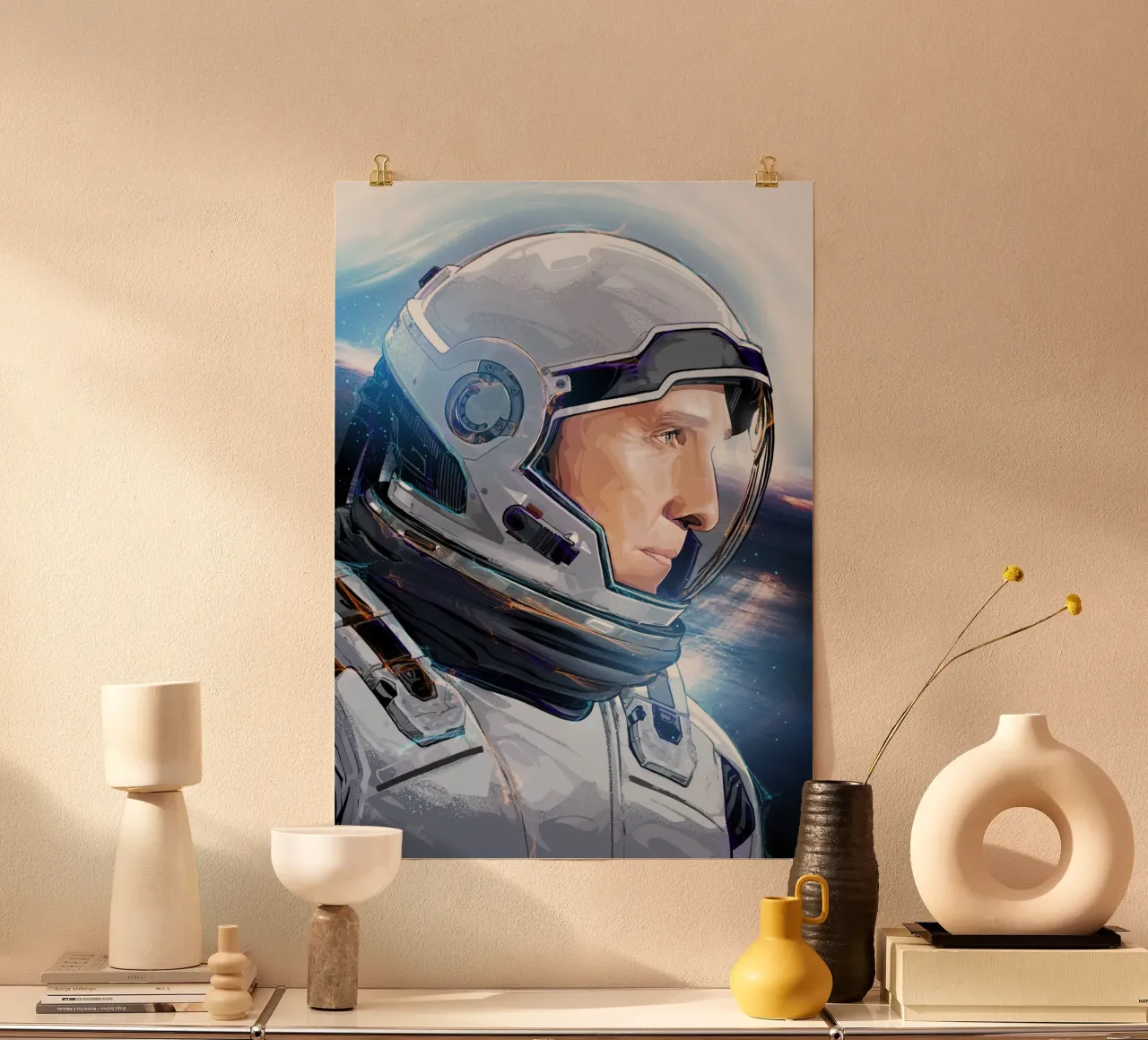 Interstellar Astronaut poster da nabakumov