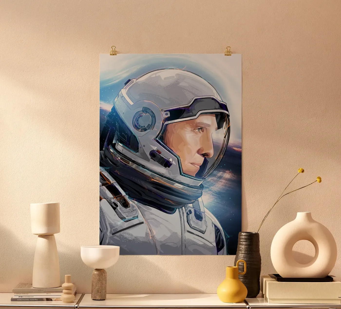 Interstellar Astronaut poster de nabakumov