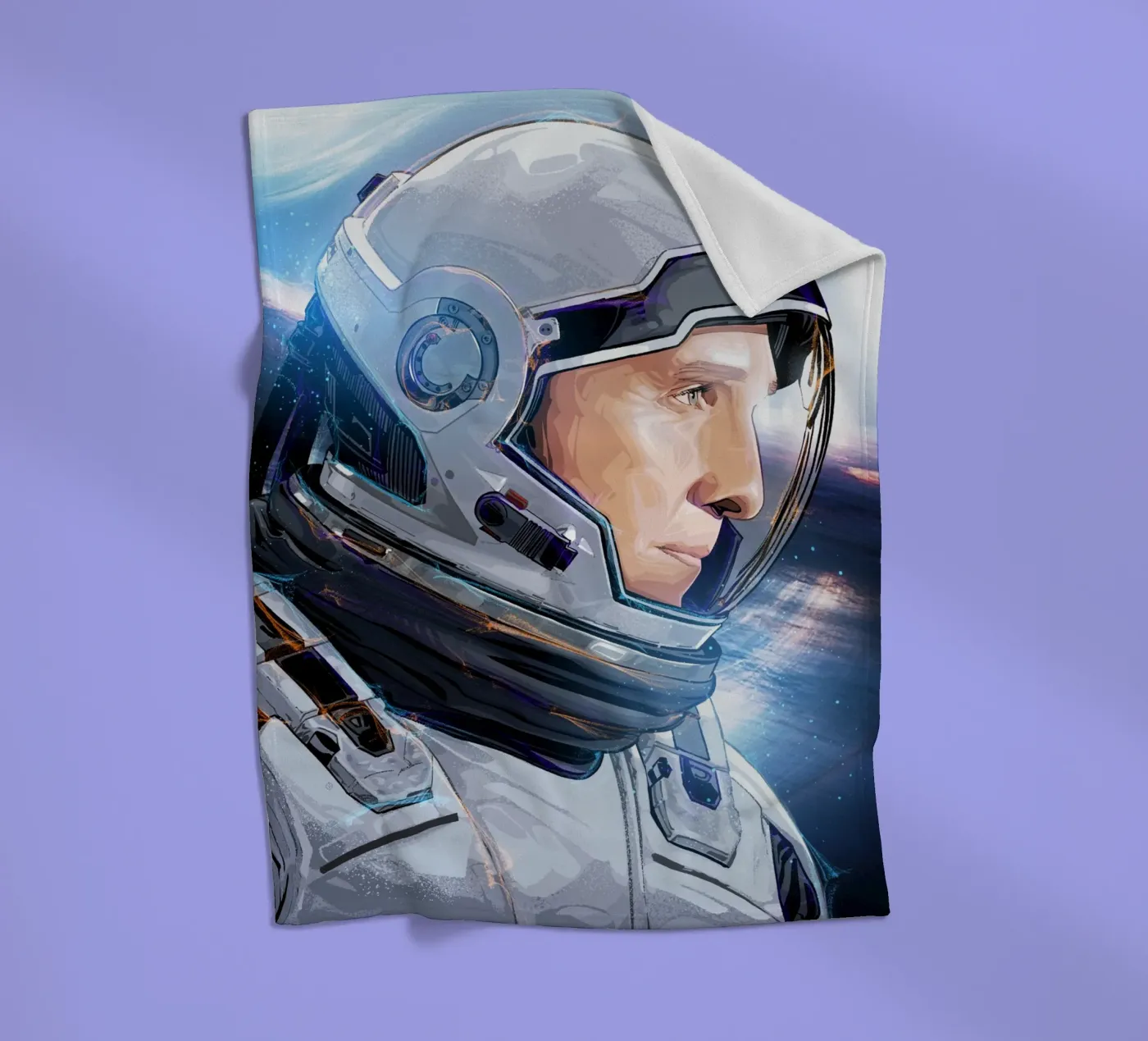 Interstellar Astronaut Fleecedecke von nabakumov