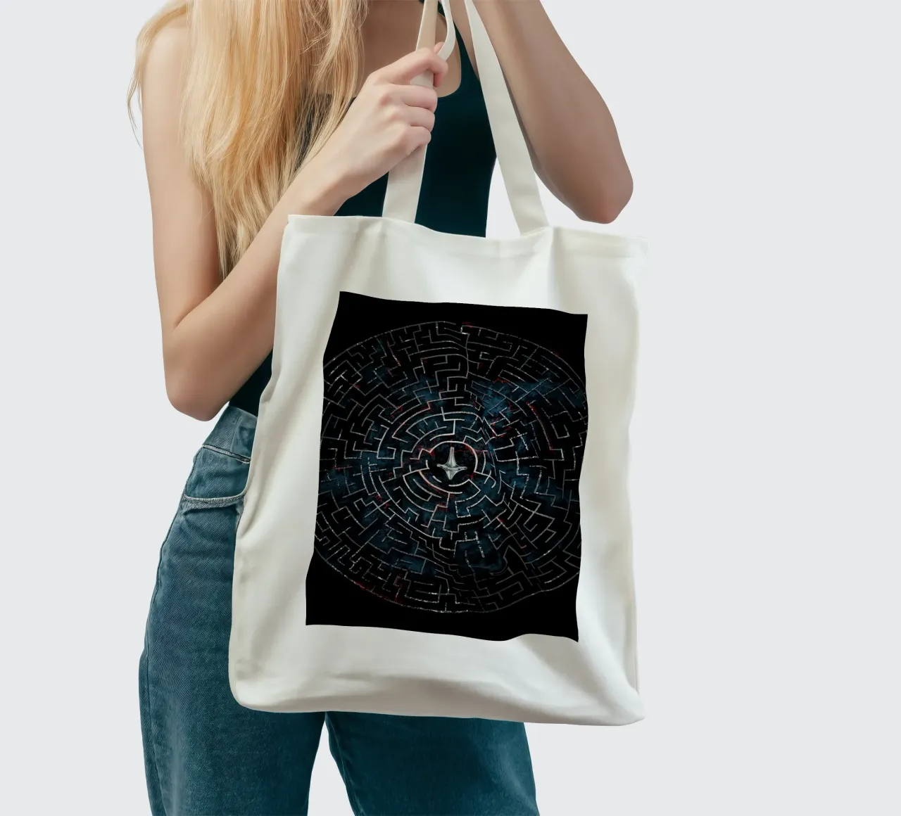 Inception Maze borsa in juta da nabakumov