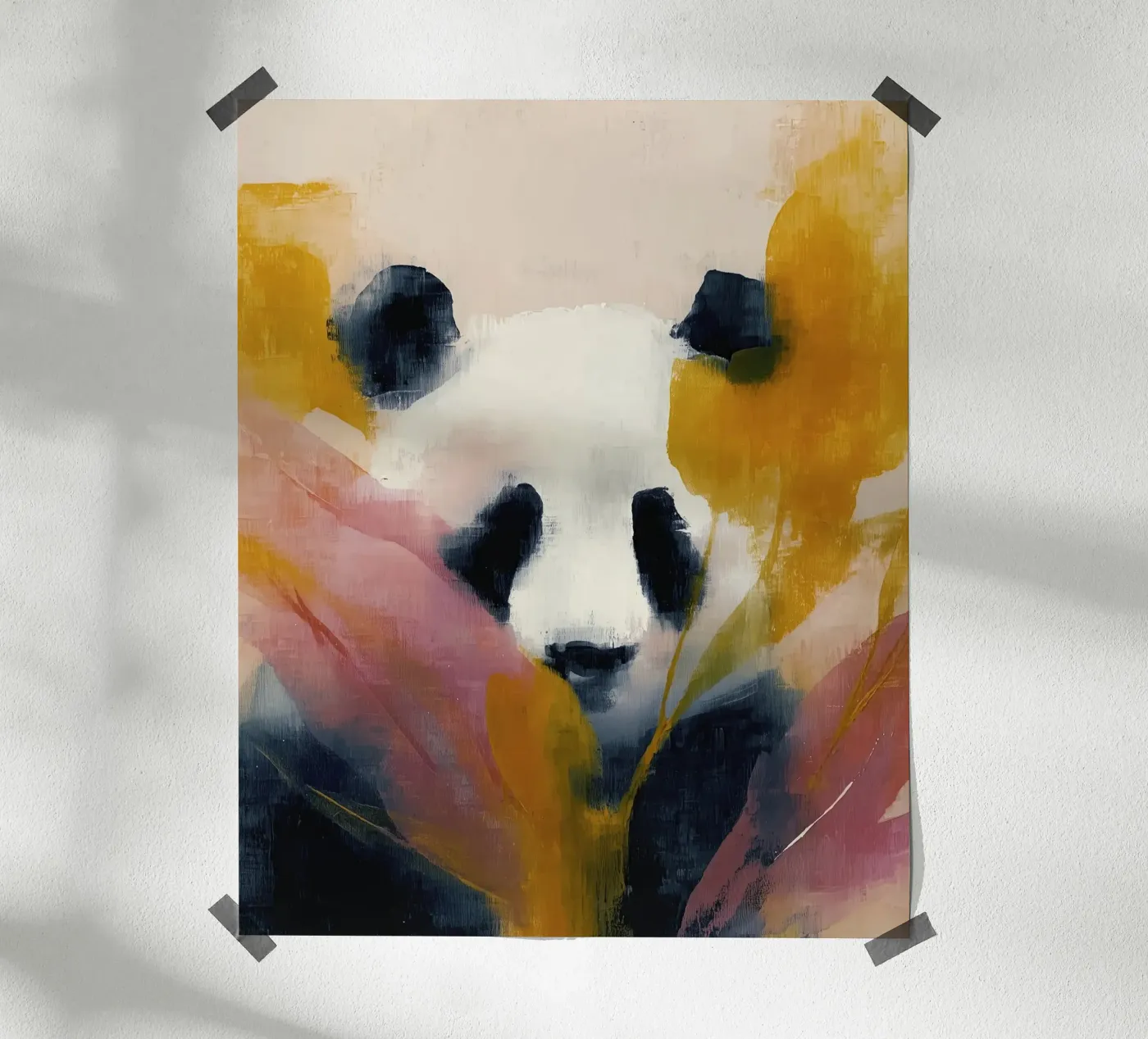 Soft Panda Portrait poster by Hazia