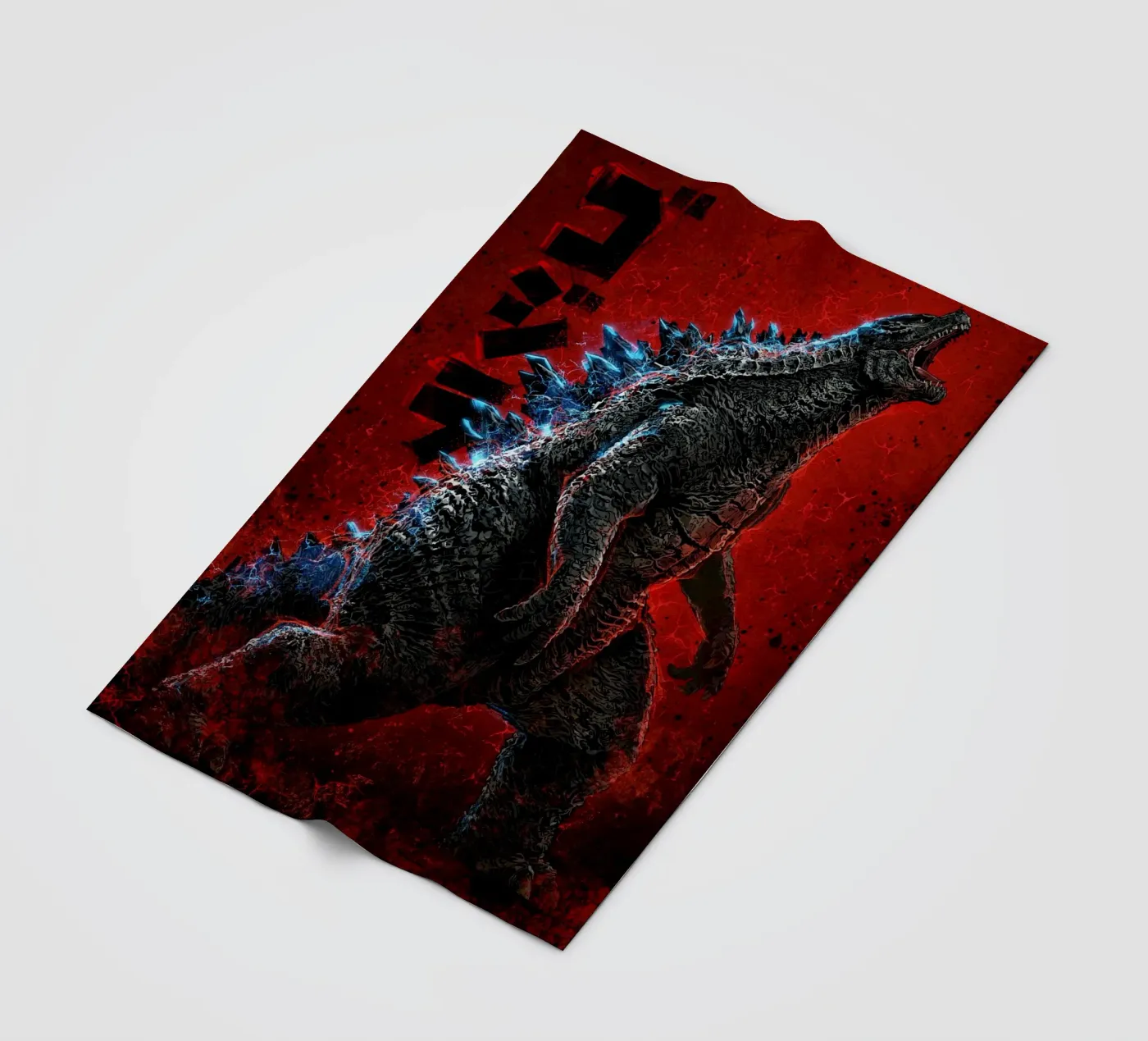 Godzilla fleece blanket by nabakumov