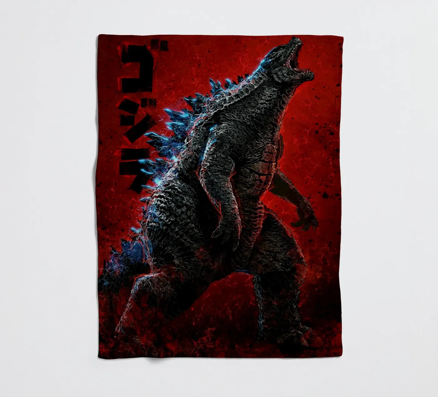 Godzilla fleece blanket by nabakumov