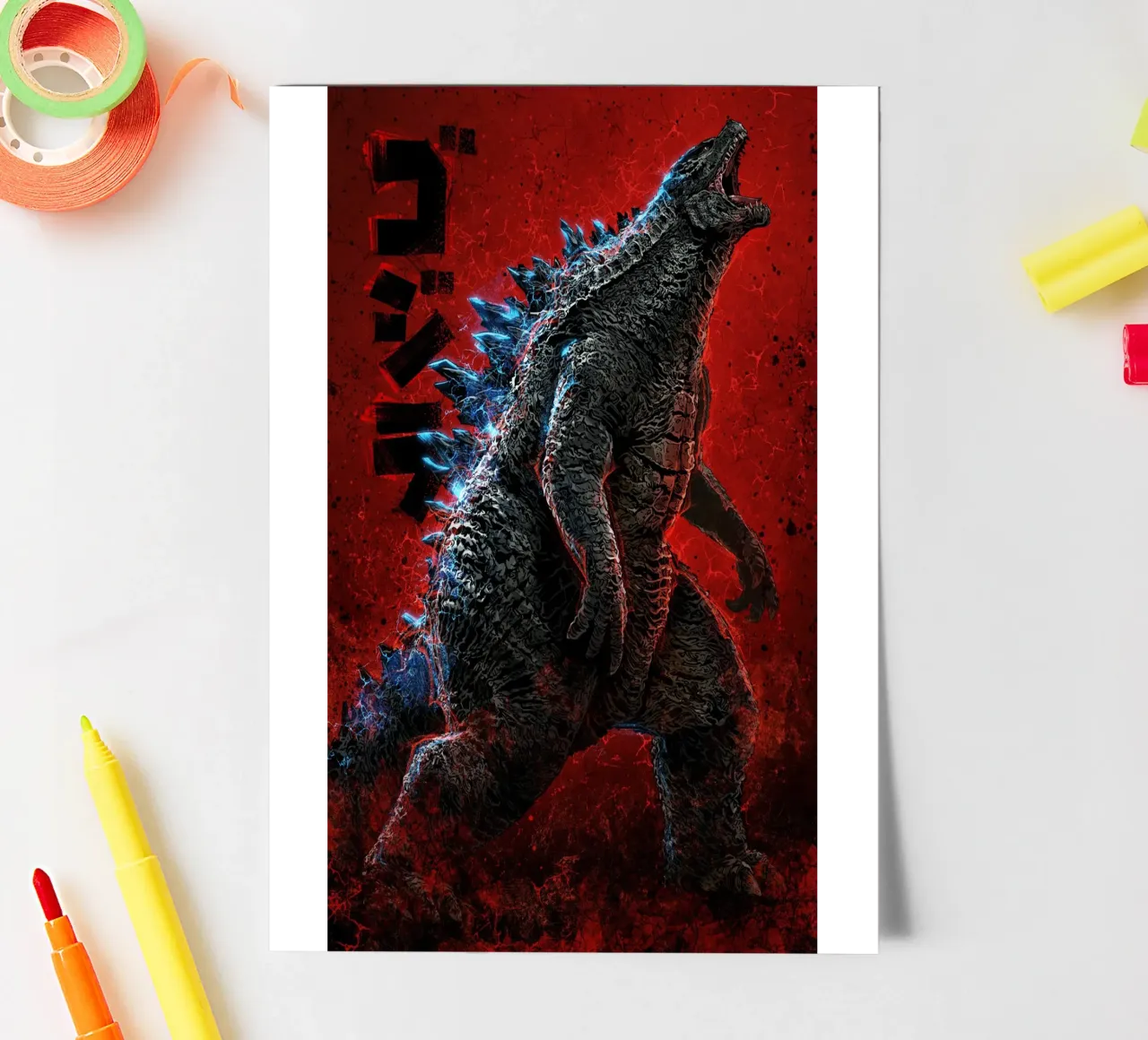 Godzilla sticker sheet by nabakumov