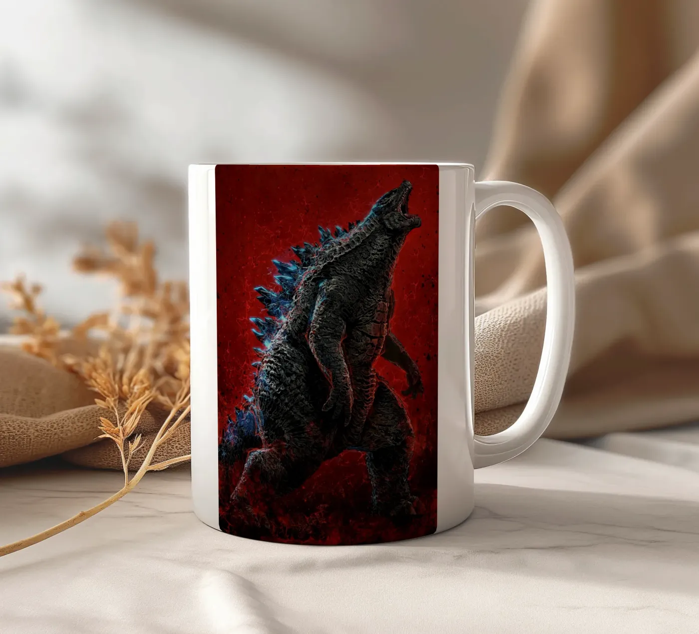 Godzilla ceramic mug by nabakumov