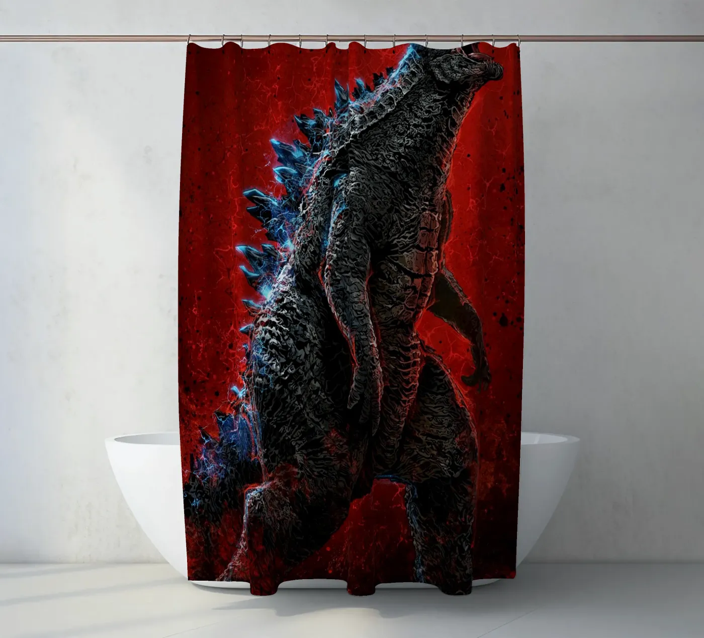 Godzilla douchegordijn van nabakumov