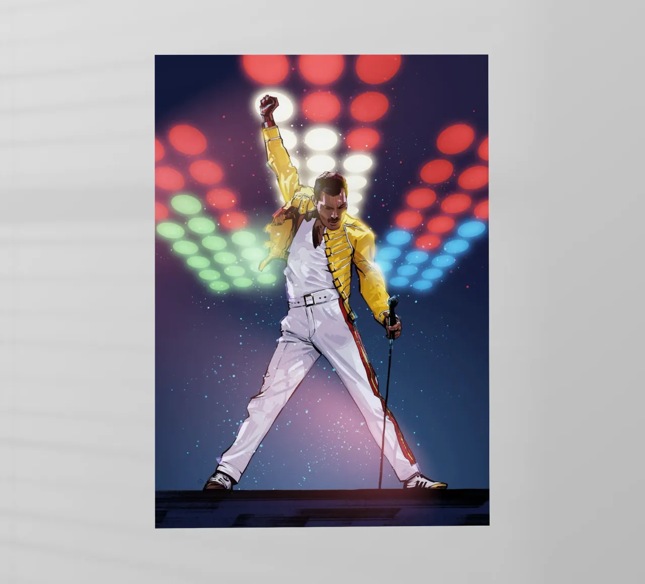 Freddie Mercury pellicola backlit da nabakumov