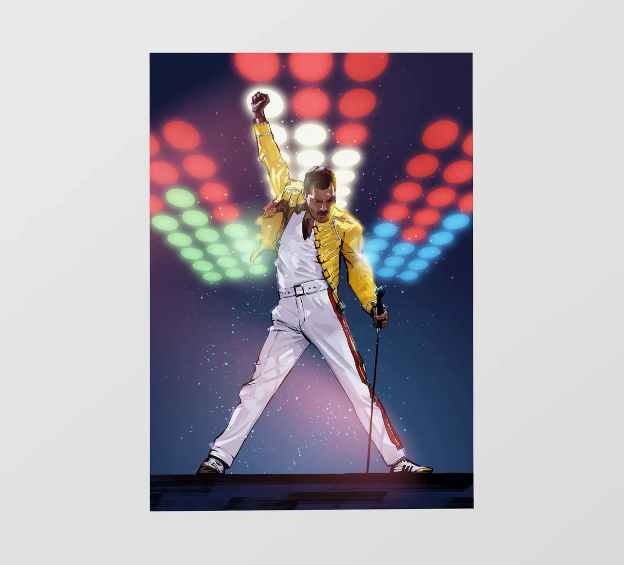 Freddie Mercury pellicola backlit da nabakumov