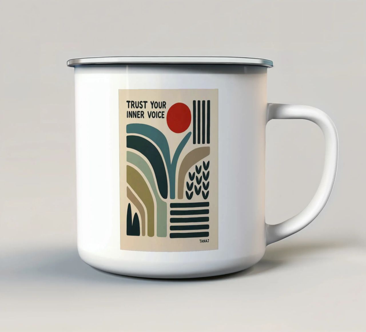 TRUST tazza in smalto da 20 Farben