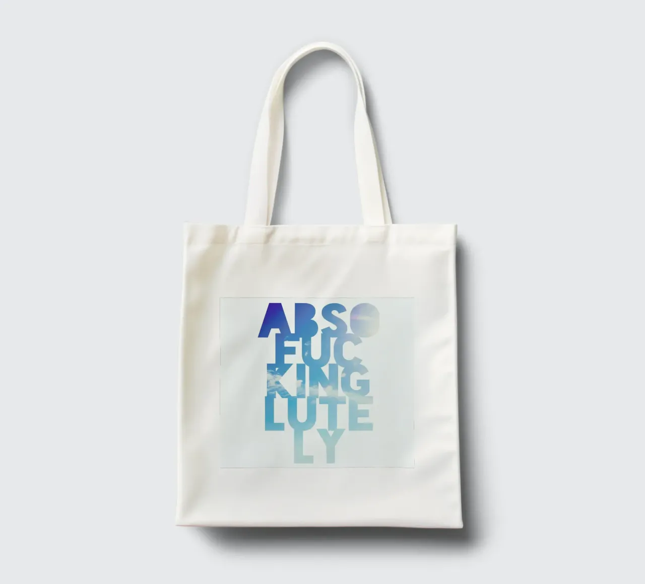 Abso...lutely! borsa in juta da Leah Flores