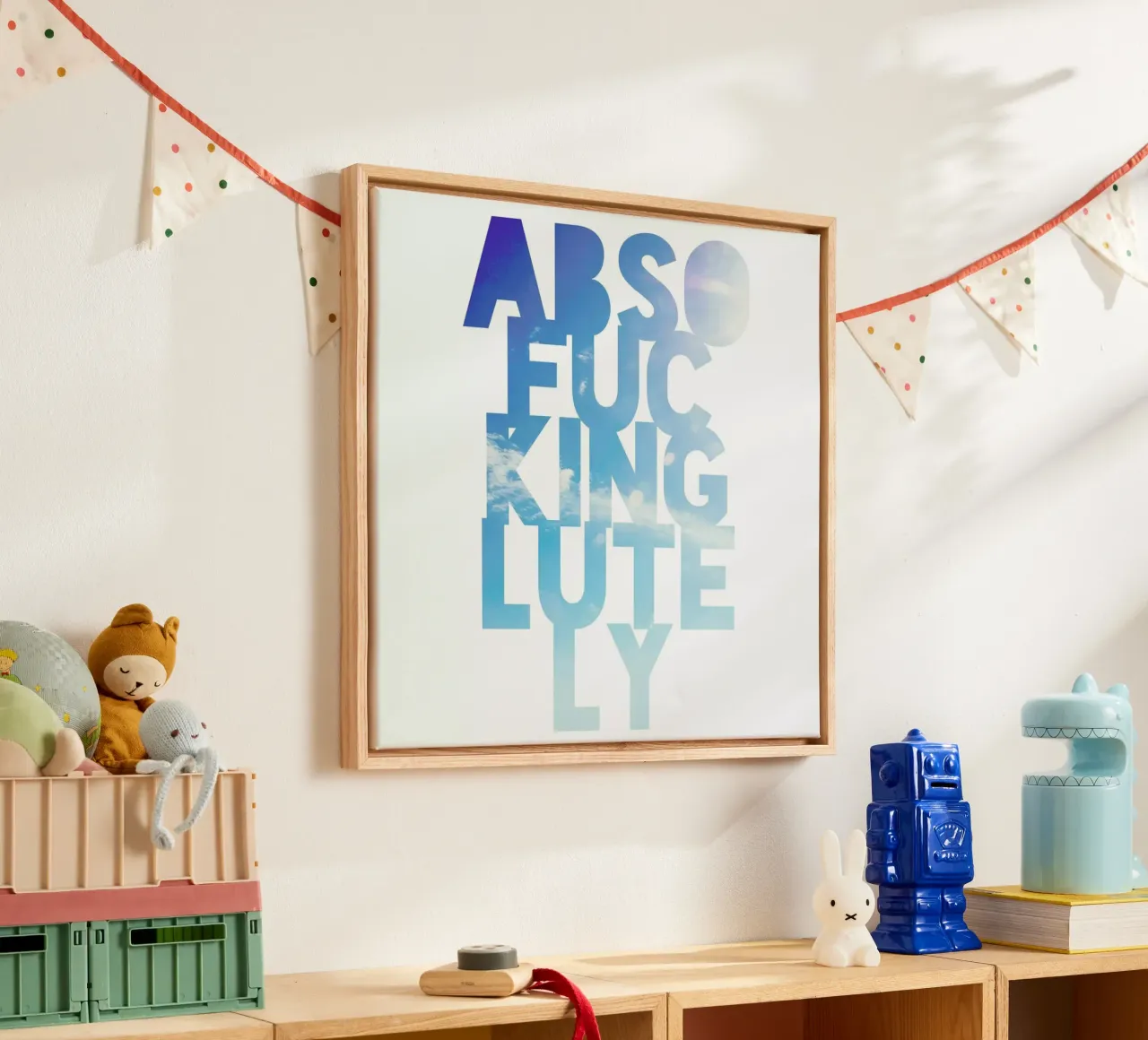 Abso...lutely! tela con Cornice a cassetta da Leah Flores