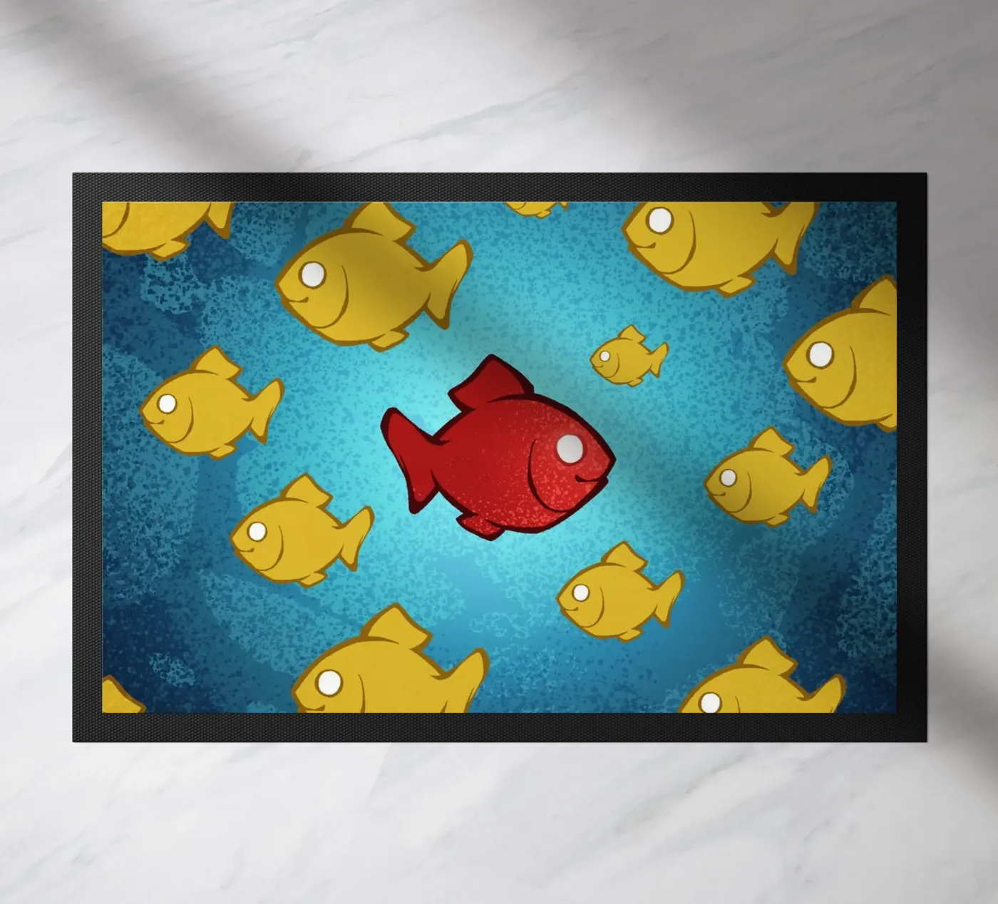 Fargo Fish doormat by Nabakumovart I