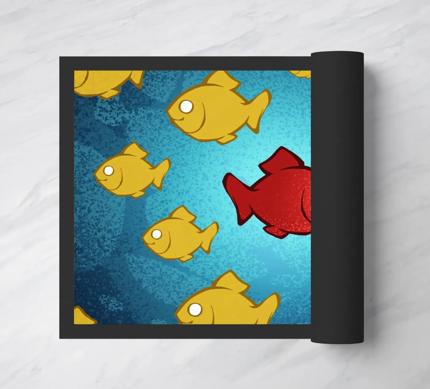 Fargo Fish doormat by Nabakumovart I