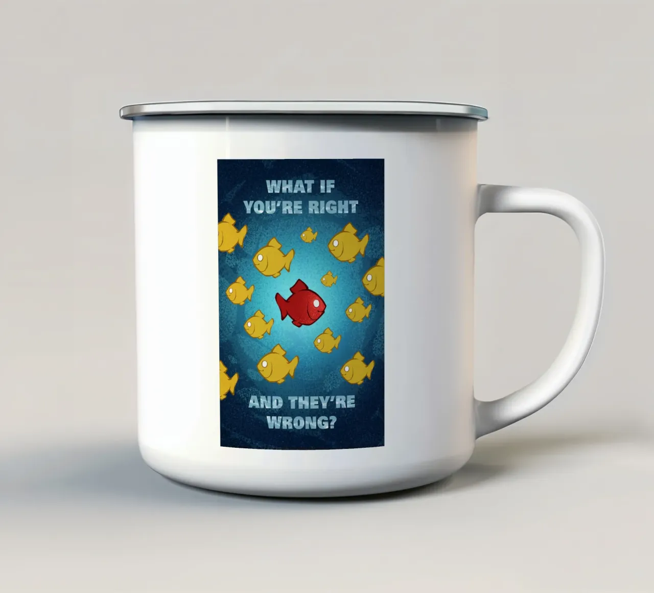 Fargo Fish tazza in smalto da nabakumov