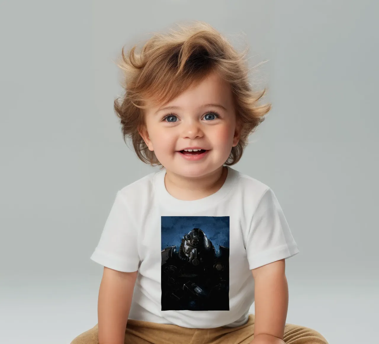 Power Armor baby t-shirt by nabakumov