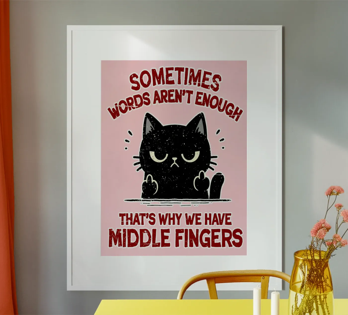 sometimes words arent enough poster by roosses