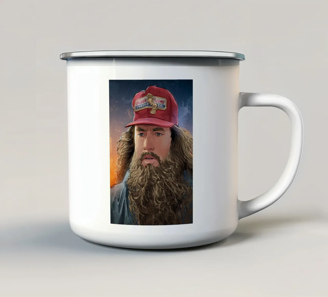 Forrest Gump tazza in smalto da nabakumov