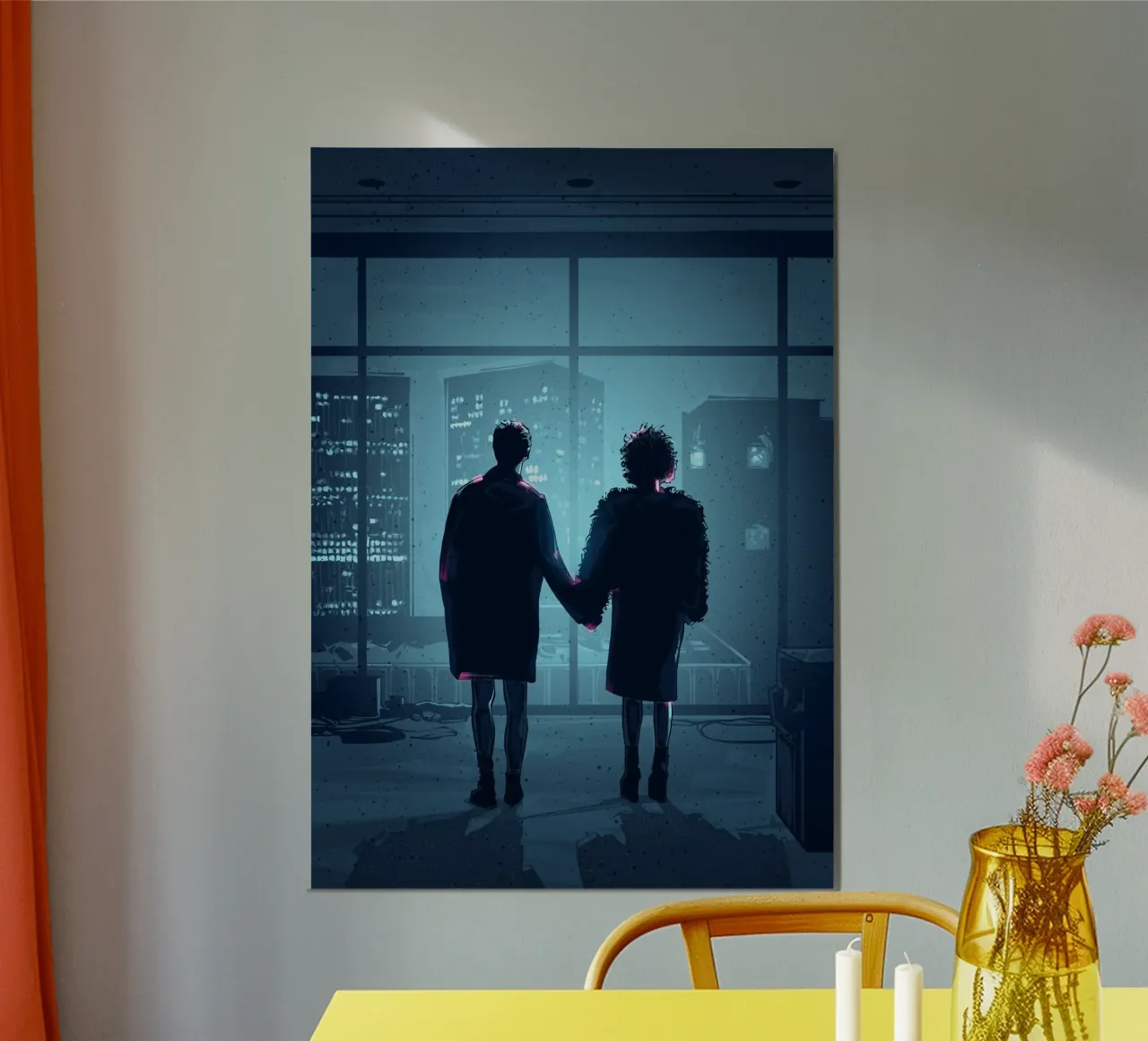 Where Is My Mind poster con marco de madera de nabakumov