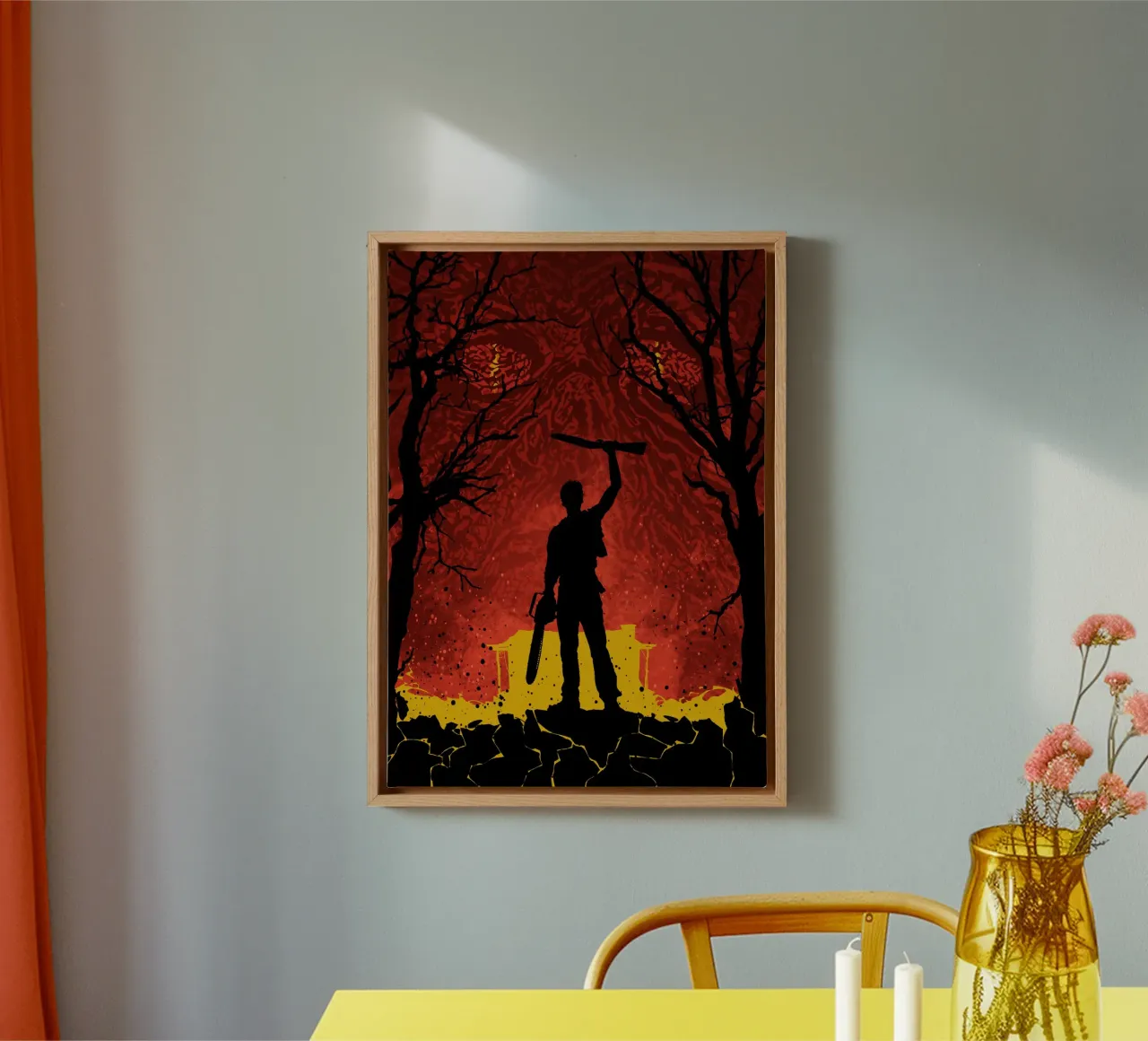 Ash Vs Evil Dead tela con Cornice a cassetta da nabakumov