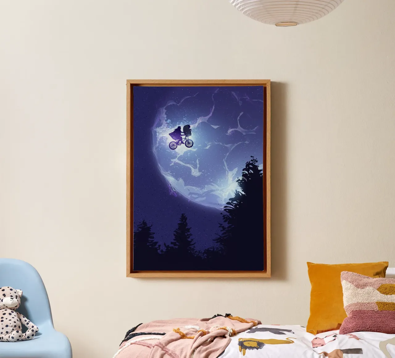 E.T. the Extra-Terrestrial tela con Cornice a cassetta da nabakumov