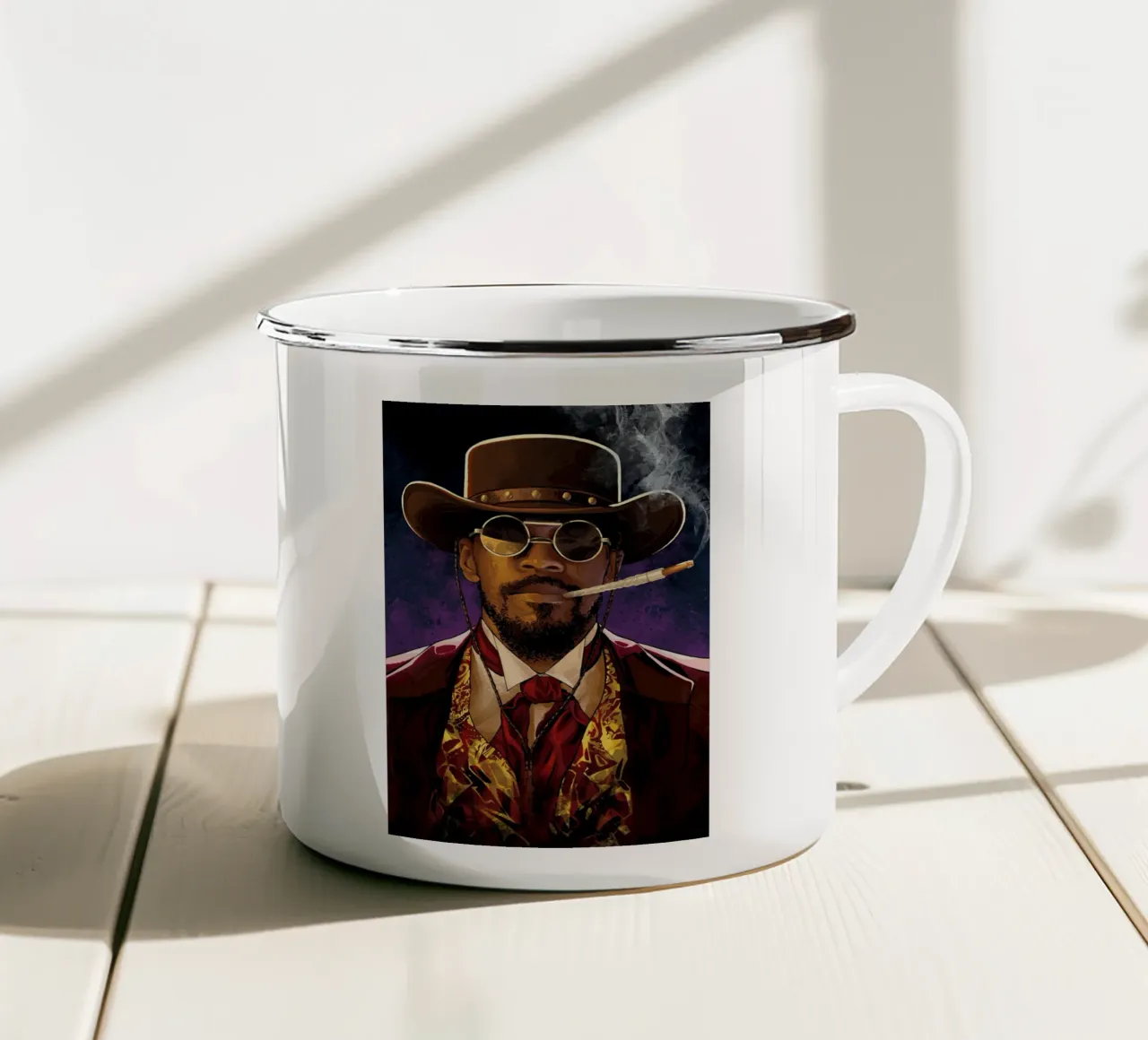 Django Unchained mug en émail de nabakumov