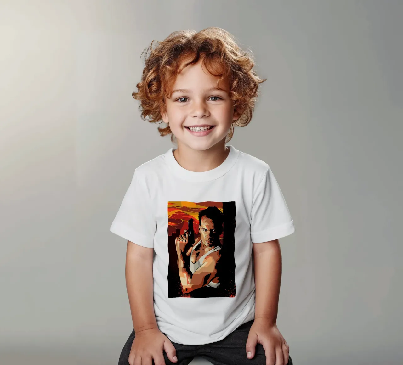 Die Hard t-shirt bambini da nabakumov